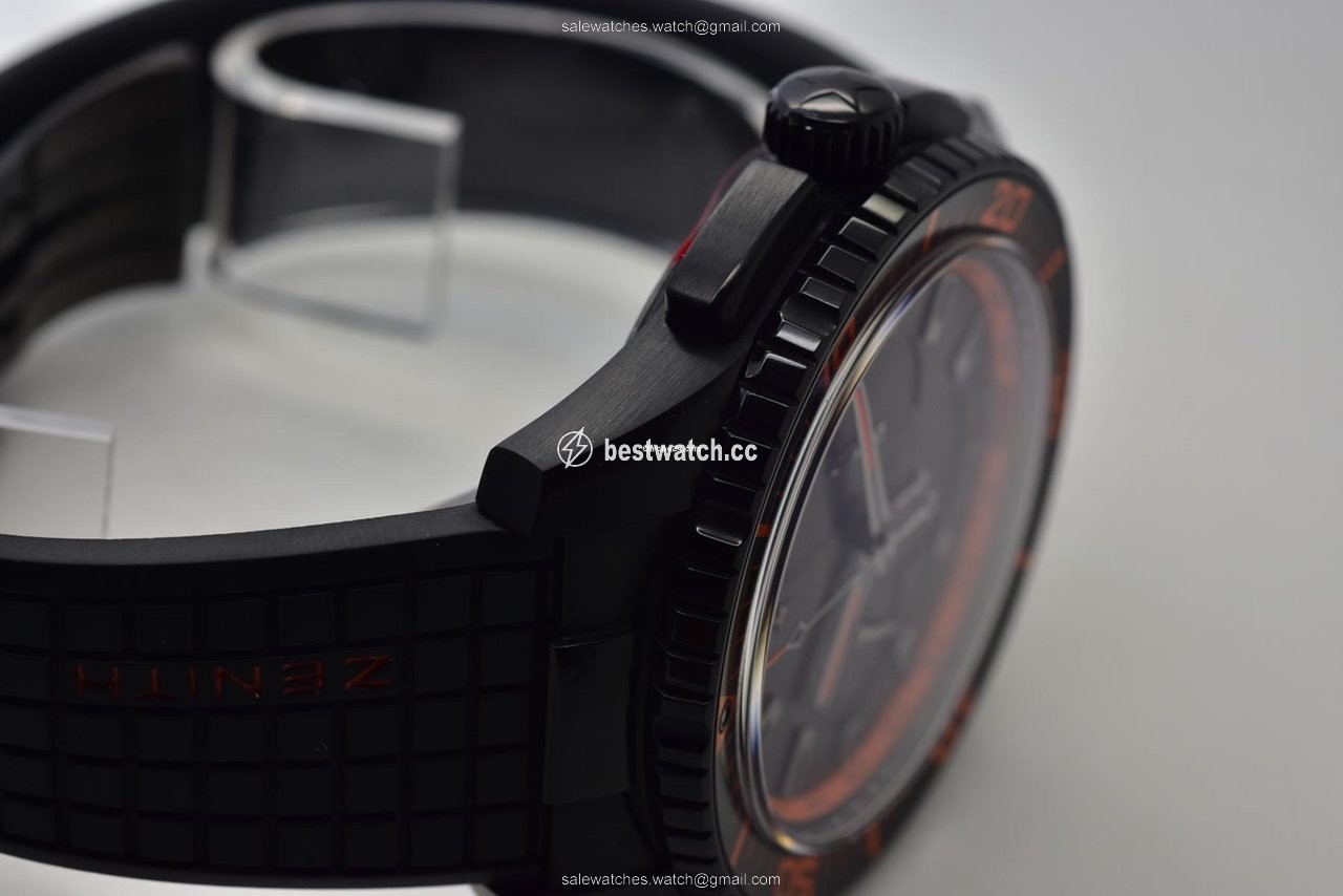 IMG_9086 Zenith El Primero Stratos Flyback Mens watch Unisex Automatic Ceramic 24.2064.405 24.R517 3
