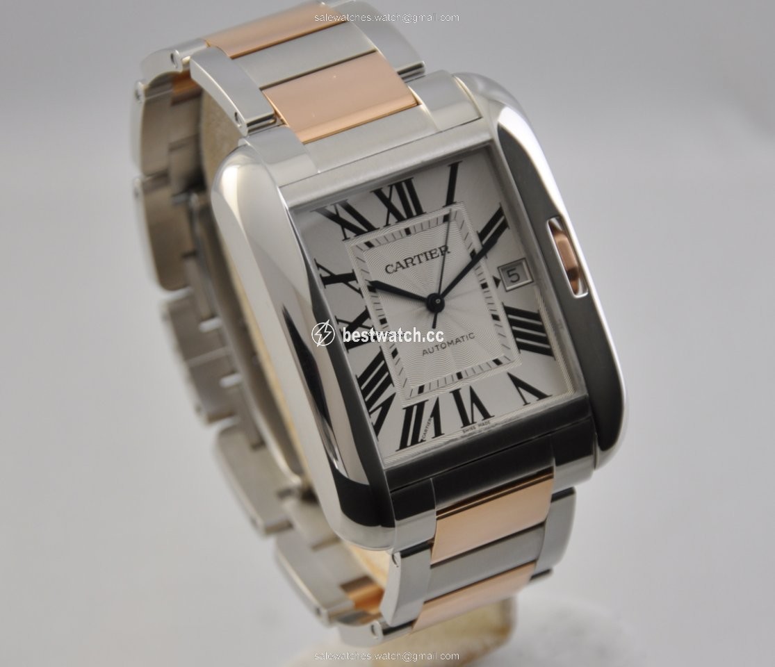 IMG_9086 Cartier Tank Anglaise Mens watch Unisex Automatic Gold Steel w5310006 3