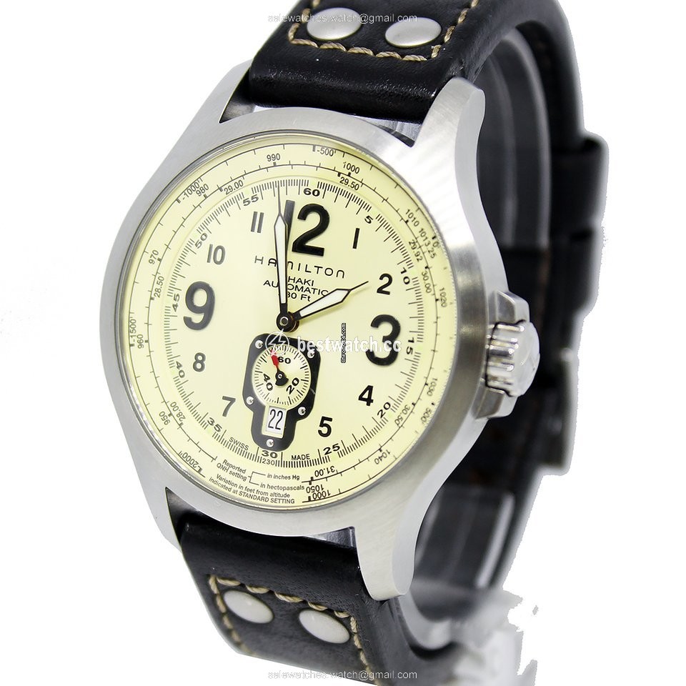IMG_9086 Hamilton Khaki Aviation Mens watch Unisex Automatic Steel H76515523 3