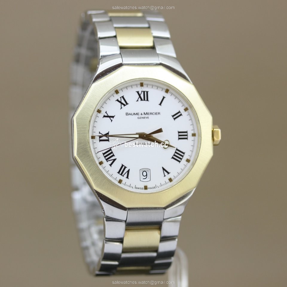 IMG_9086 Baume & Mercier Riviera Mens watch Unisex Quartz Gold Steel Baume & Mercier Riviera 3