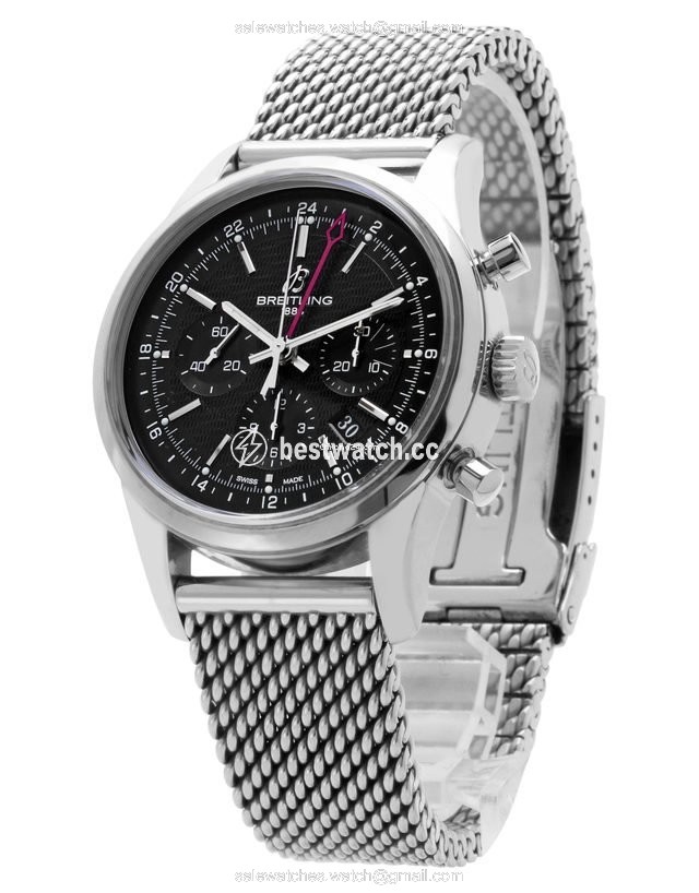 IMG_9086 Breitling Transocean Chronograph GMT Mens watch Unisex Automatic Steel AB045112.BC67.154A 3