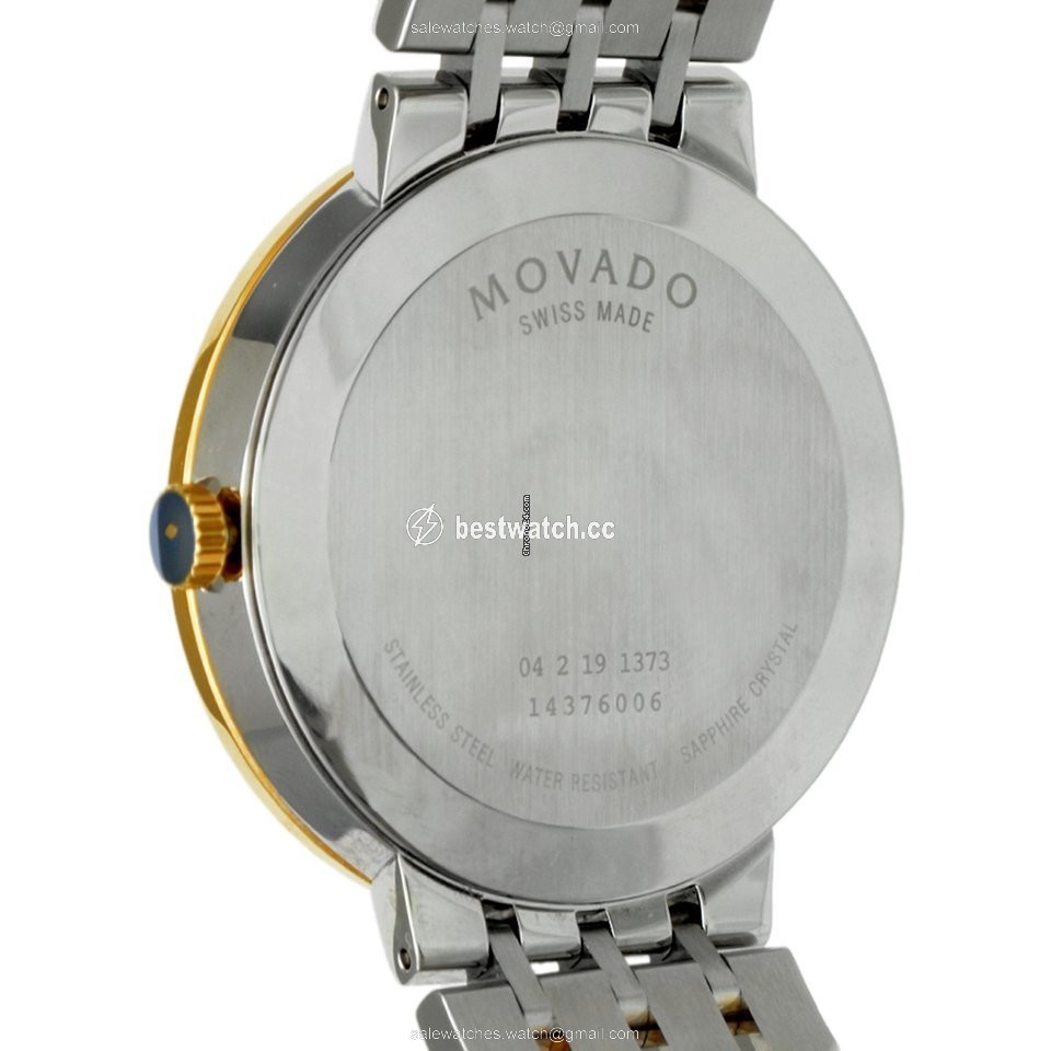IMG_9086 Movado Esperanza Mens watch Unisex Quartz Gold Steel 0607058 3