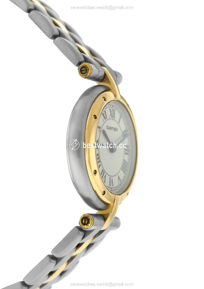 IMG_9086 Cartier Panthere Womens watch Quartz Gold Steel 1057920C 3