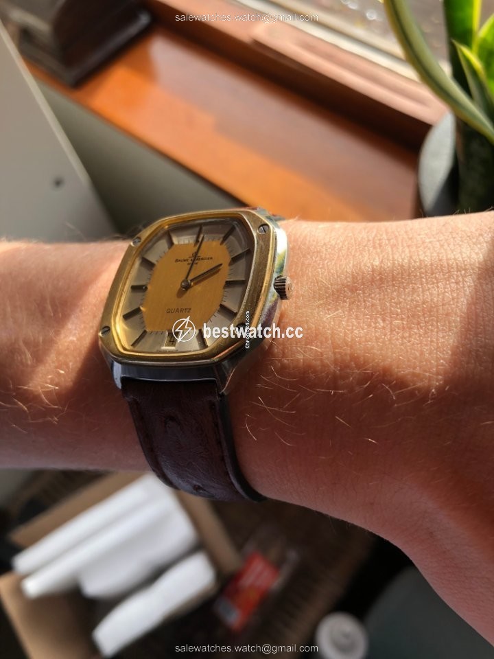 Baume & Mercier Capeland Mens watch Unisex Quartz Gold Steel 4100.018 3