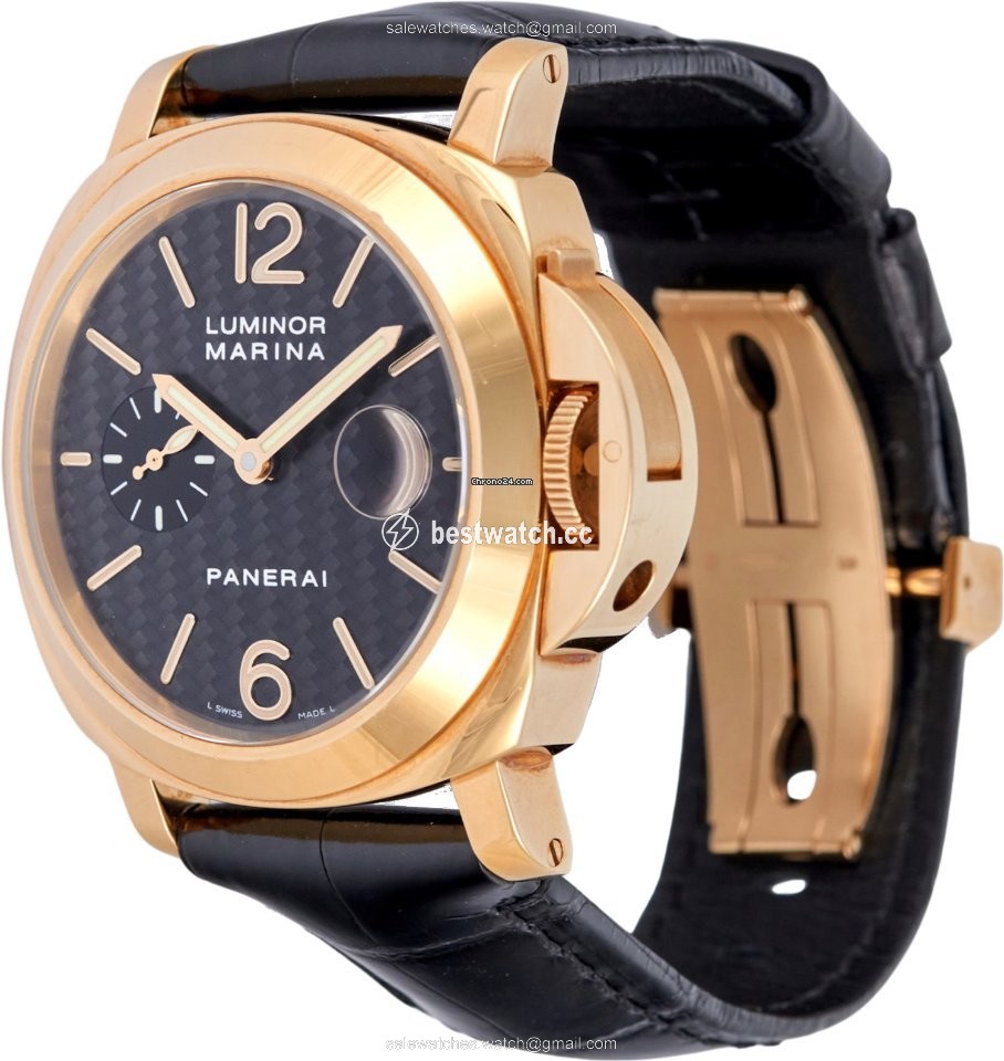 IMG_9086 Panerai Luminor Marina Automatic Mens watch Unisex Automatic Yellow gold PAM 00140 3