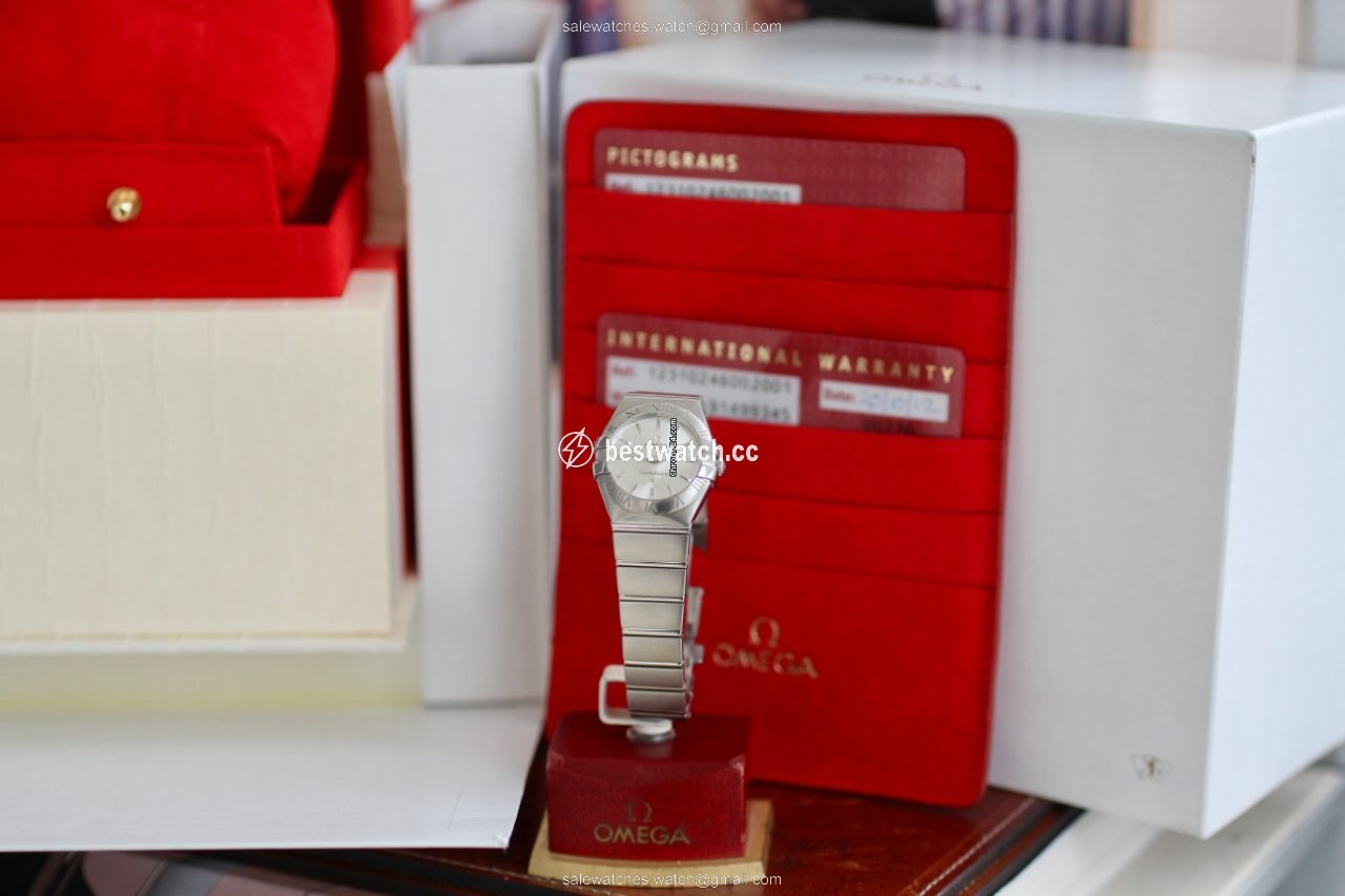 IMG_9086 Omega Constellation Quartz Womens watch Quartz Steel 123.10.24.60.02.001 3