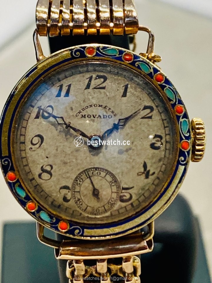 IMG_9086 Movado Womens watch Manual winding Yellow gold Movado Chronom??tre 3