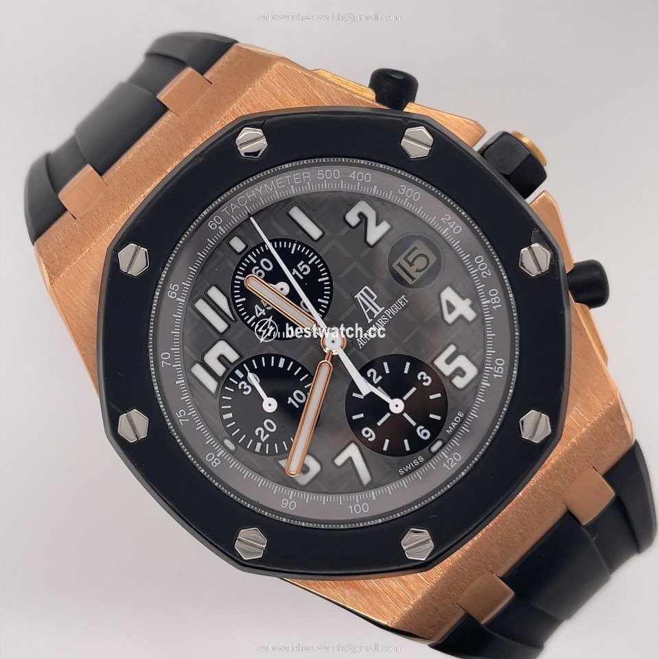 IMG_9086 Audemars Piguet Royal Oak Offshore Chronograph Mens watch Unisex Automatic Rose gold 26178OK.OO.D002CA.01 3