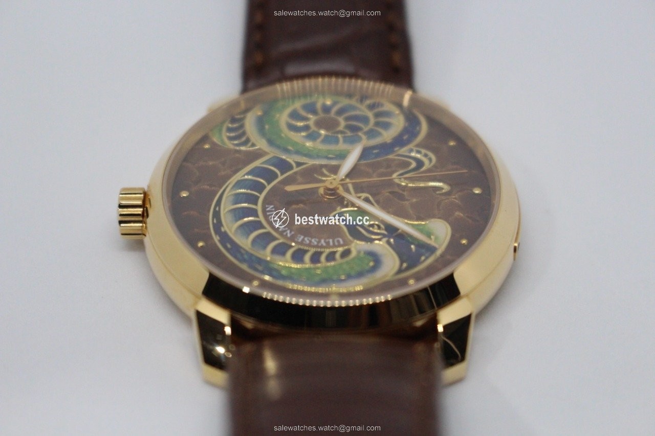 IMG_9086 Ulysse Nardin Classico Mens watch Unisex Automatic Rose gold 8156 111 2 SNAKE 3
