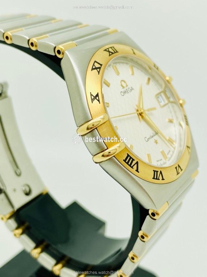 IMG_9086 Omega Constellation Mens watch Unisex Quartz Gold Steel 13123000 3