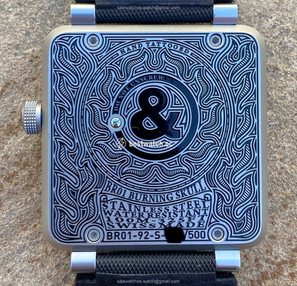 Bell & Ross BR 01-92 Mens watch Unisex Automatic Steel BR0192-SKULL-BURN 3