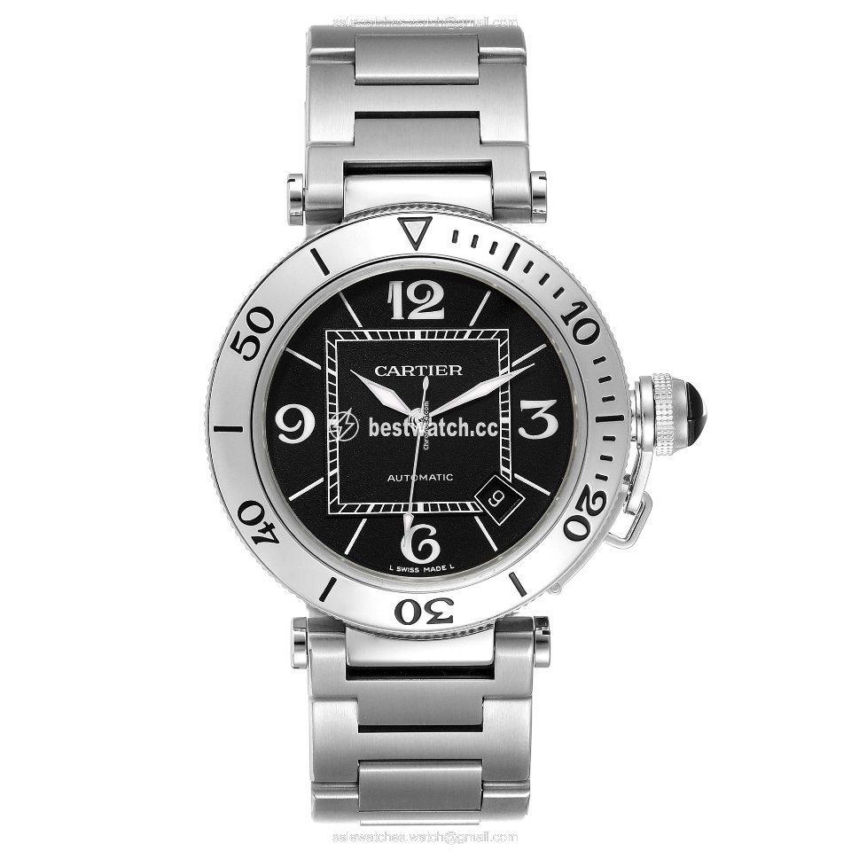 IMG_9086 Cartier Pasha Seatimer Mens watch Unisex Automatic Steel W31077M7 3