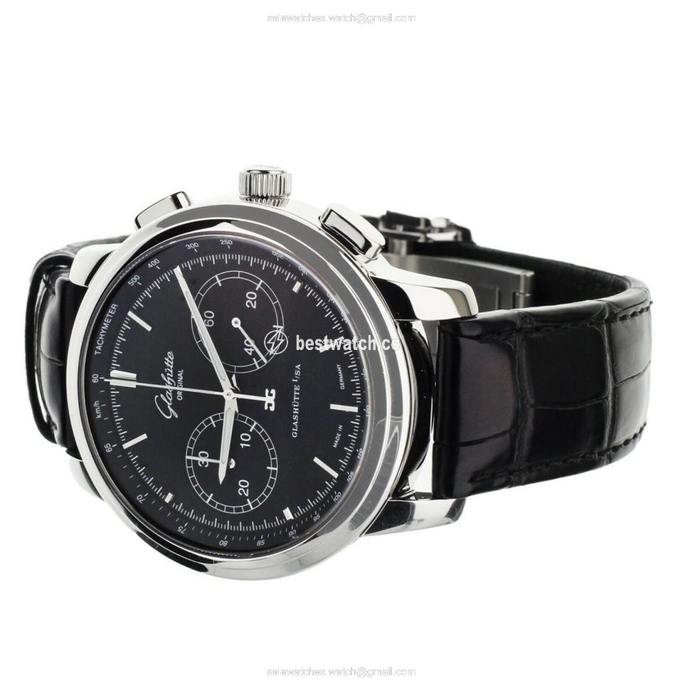 IMG_9086 Glashutte Original Senator Chronograph XL Mens watch Unisex Automatic Steel 39-34-20-42-04 3
