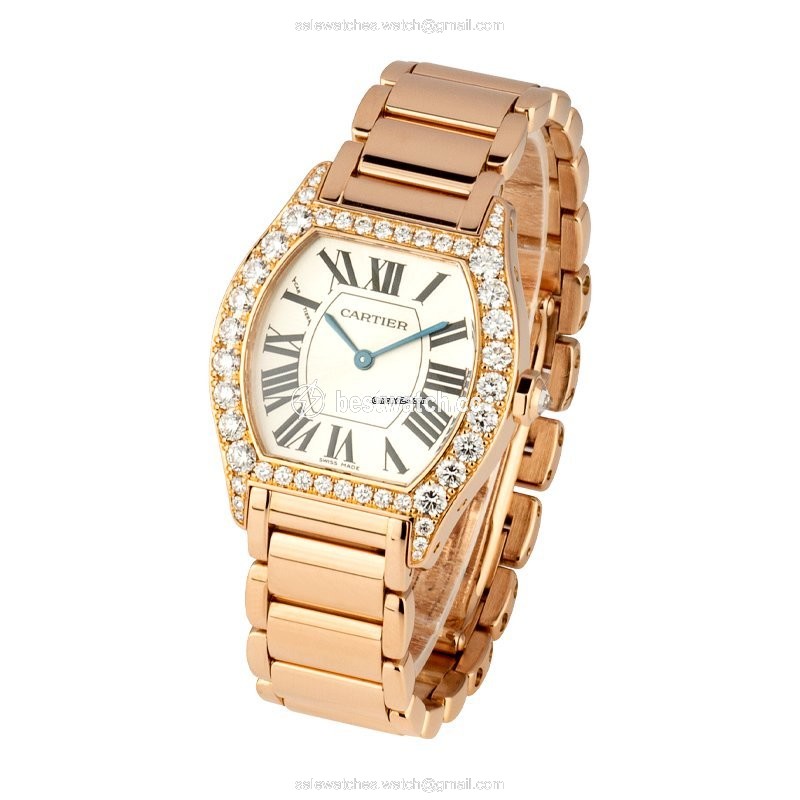 IMG_9086 Cartier Tortue Womens watch Manual winding Rose gold 2645 3