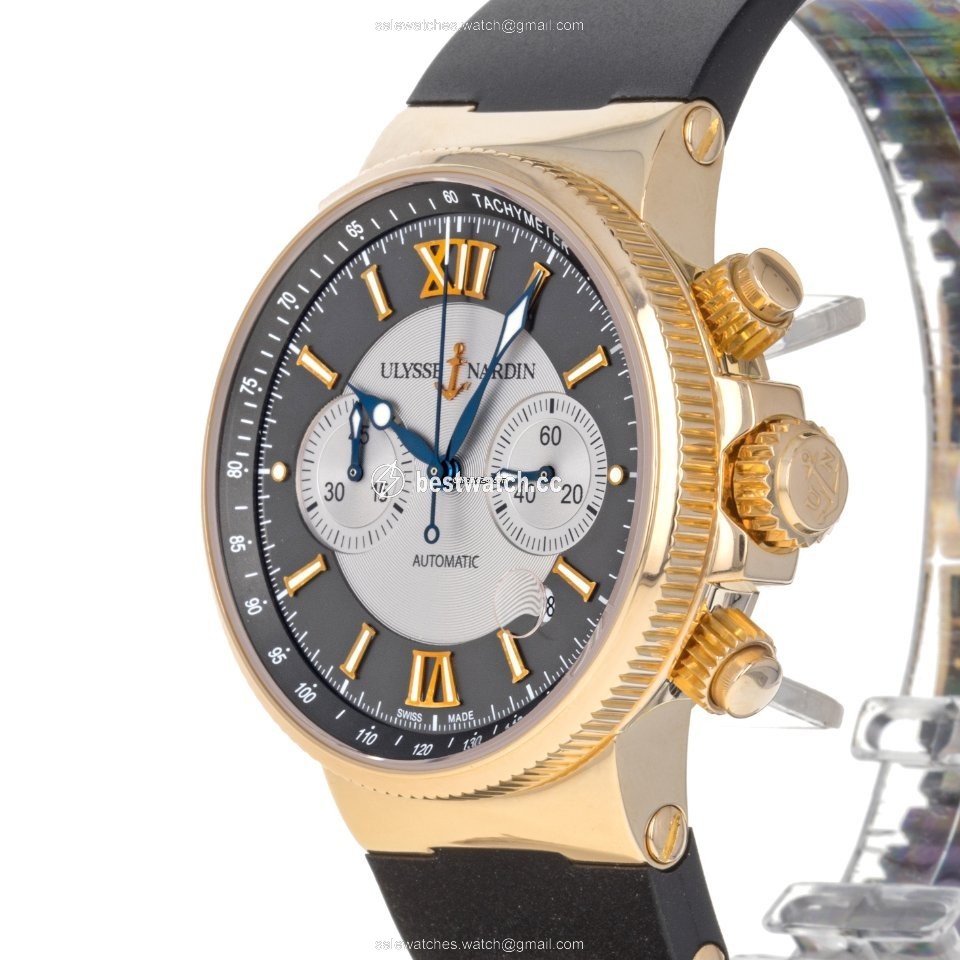 Ulysse Nardin Marine Chronograph Mens watch Unisex Automatic Rose gold 356-66 3