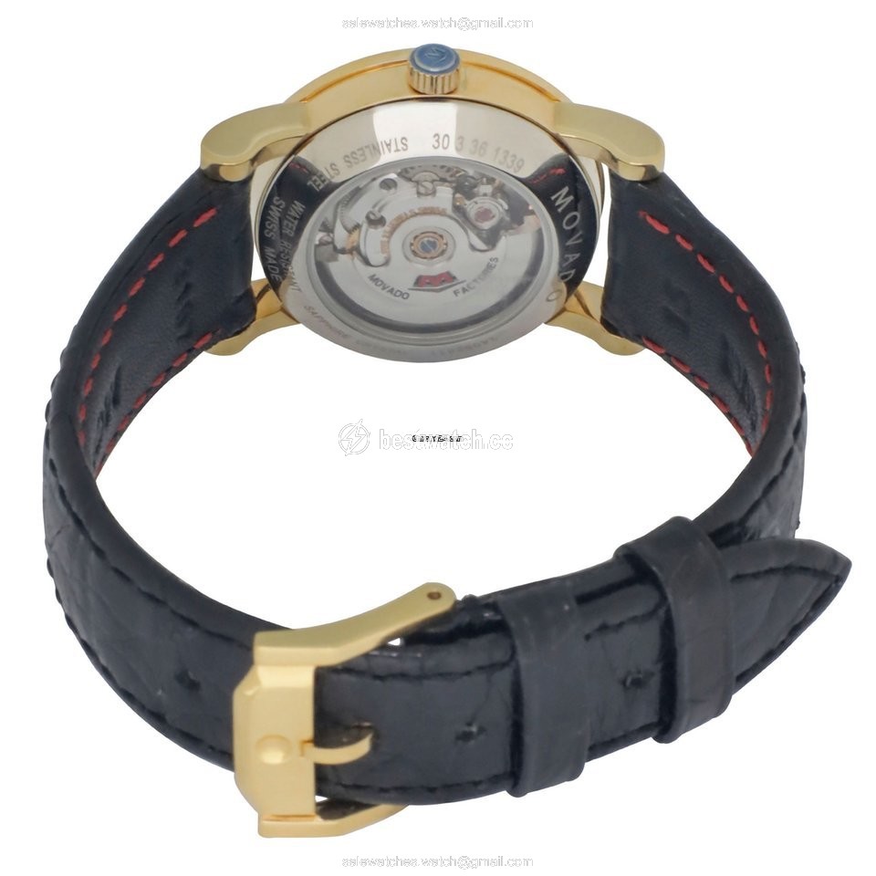 IMG_9086 Movado Red Label Womens watch Automatic Gold Steel 607010 3