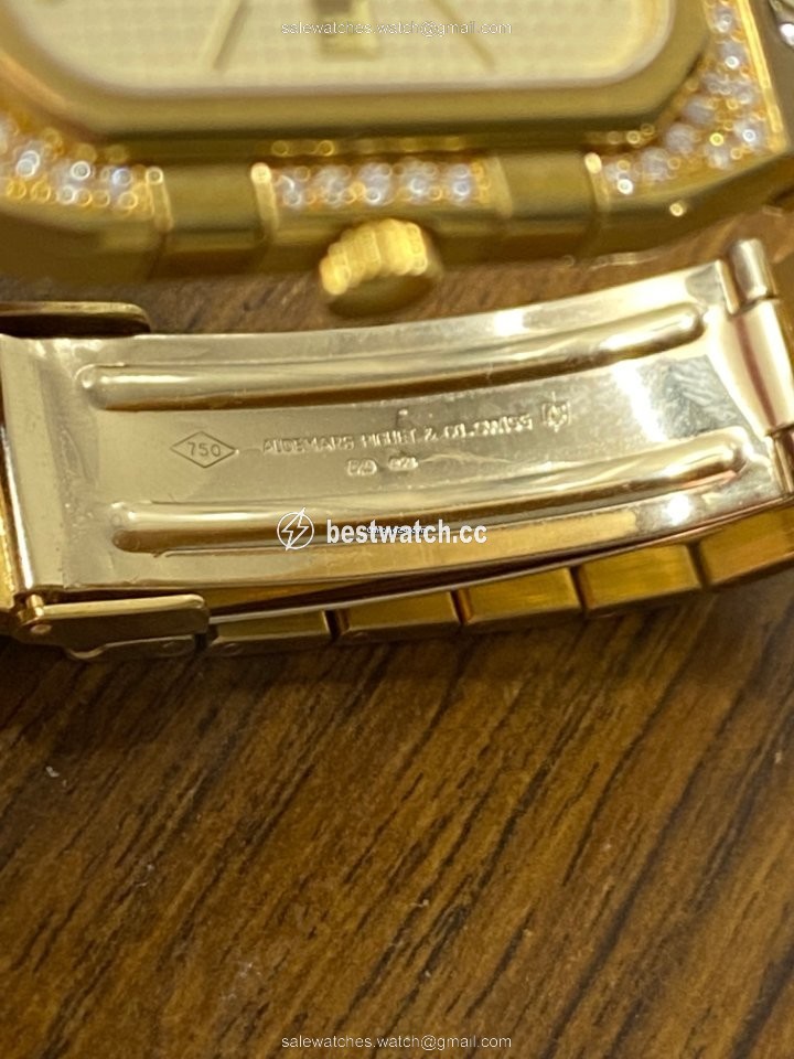 IMG_9086 Audemars Piguet Royal Oak Mens watch Unisex Quartz Yellow gold 6005 3