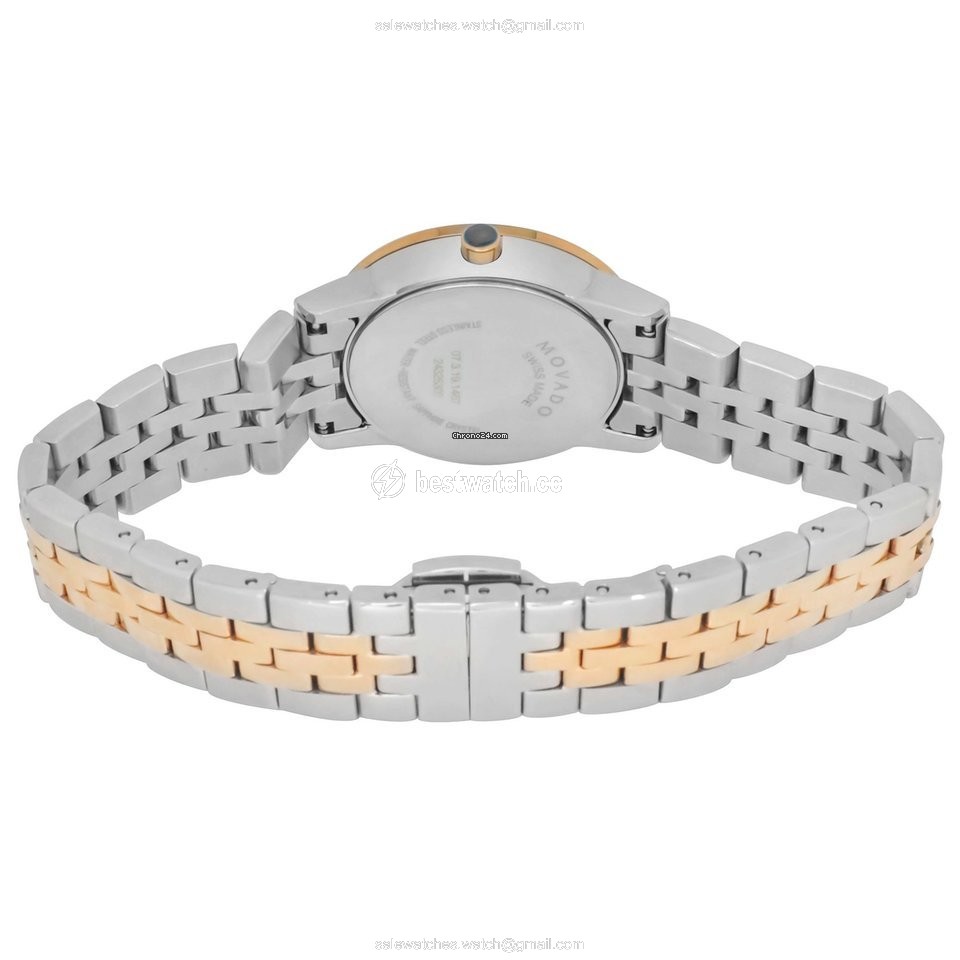 IMG_9086 Movado Museum Womens watch Quartz Gold Steel 607209 3