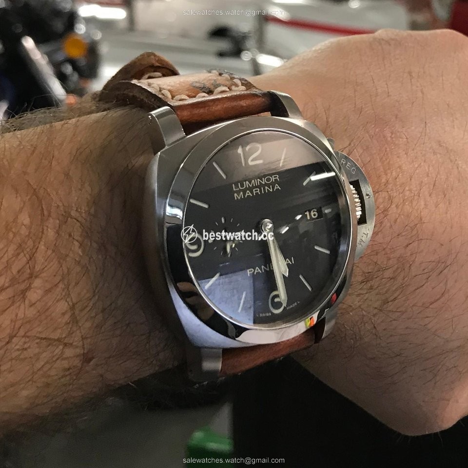 IMG_9086 Panerai Luminor Marina 1950 3 Days Automatic Mens watch Unisex Automatic Steel PAM 00328 3