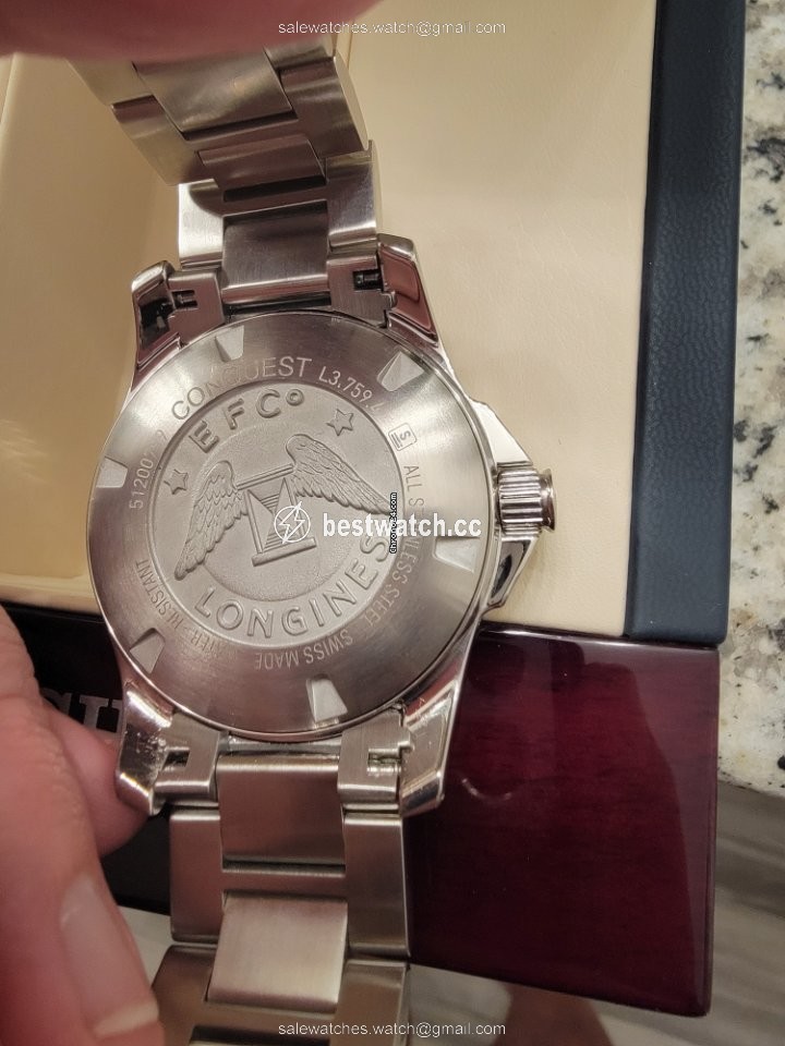 IMG_9086 Longines Conquest Mens watch Unisex Quartz Steel L3.759.4.96.6 3