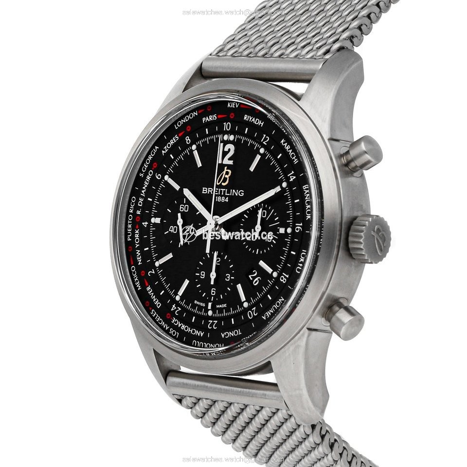 IMG_9086 Breitling Transocean Unitime Pilot Mens watch Unisex Automatic Steel AB0510U6 BC26 3