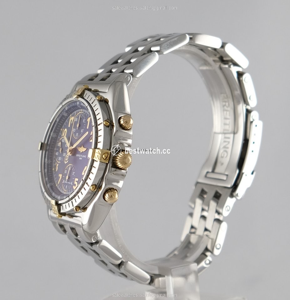 IMG_9086 Breitling Chronomat Mens watch Unisex Automatic Gold Steel B 13050.1 3