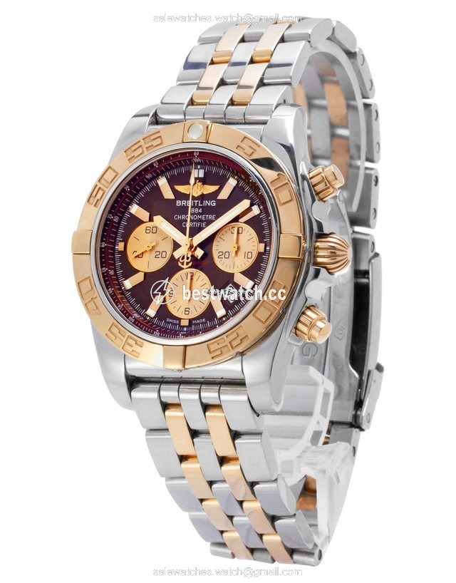 IMG_9086 Breitling Chronomat 44 Mens watch Unisex Automatic Gold Steel CB011012.Q576.375C 3