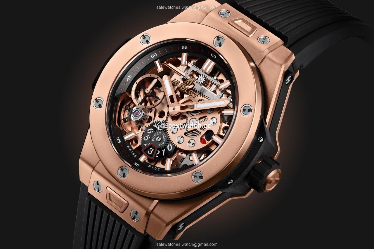 IMG_9086 Hublot Big Bang Meca-10 Mens watch Unisex Manual winding Rose gold 414.OI.1123.RX 3