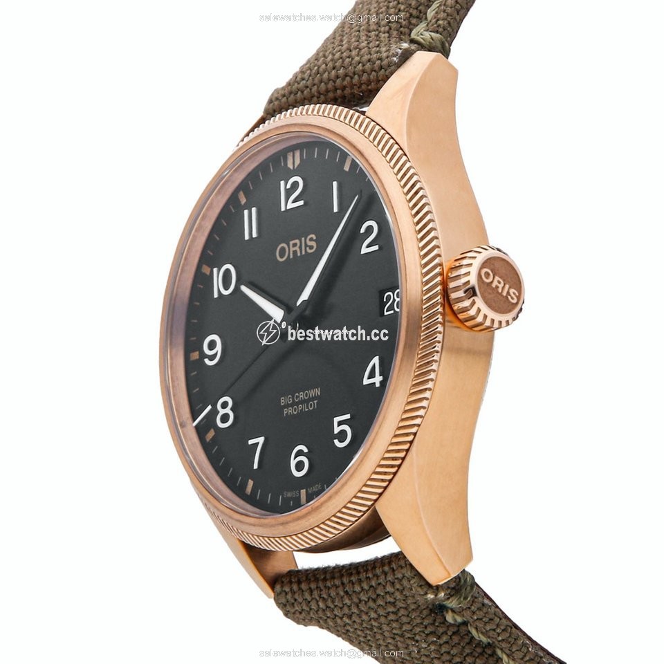 IMG_9086 Oris Big Crown ProPilot Date Mens watch Unisex Automatic Bronze 01 751 7761 3164-07 3 2003BRLC 3