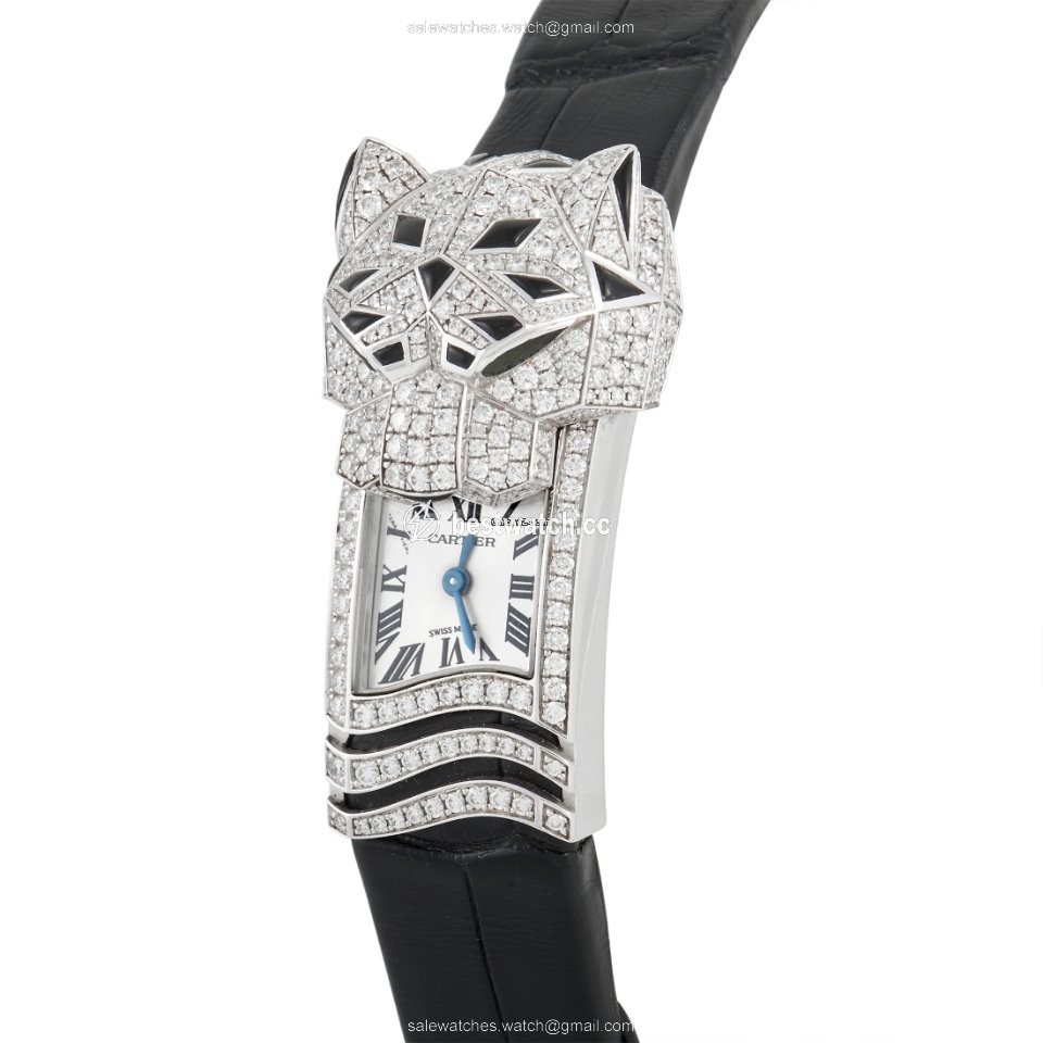Cartier Panthere Mens watch Unisex Quartz White gold 3058 3
