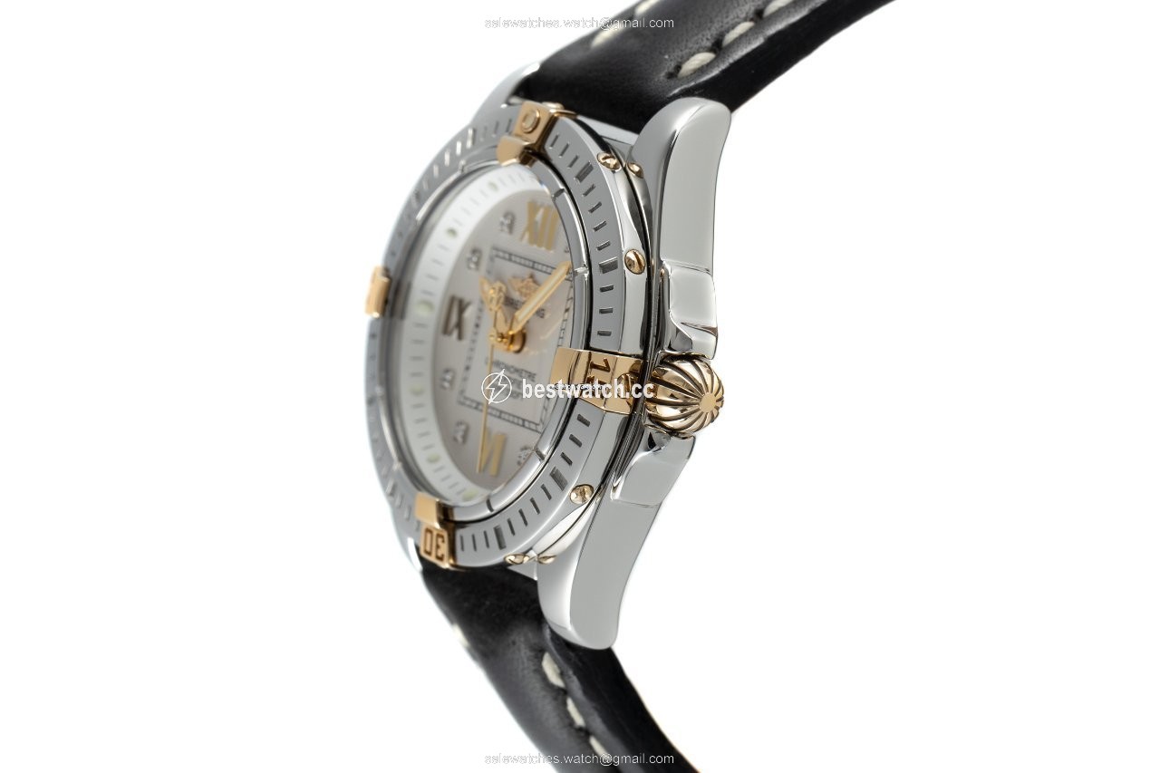 IMG_9086 Breitling Cockpit Lady Womens watch Quartz Gold Steel B71356 3