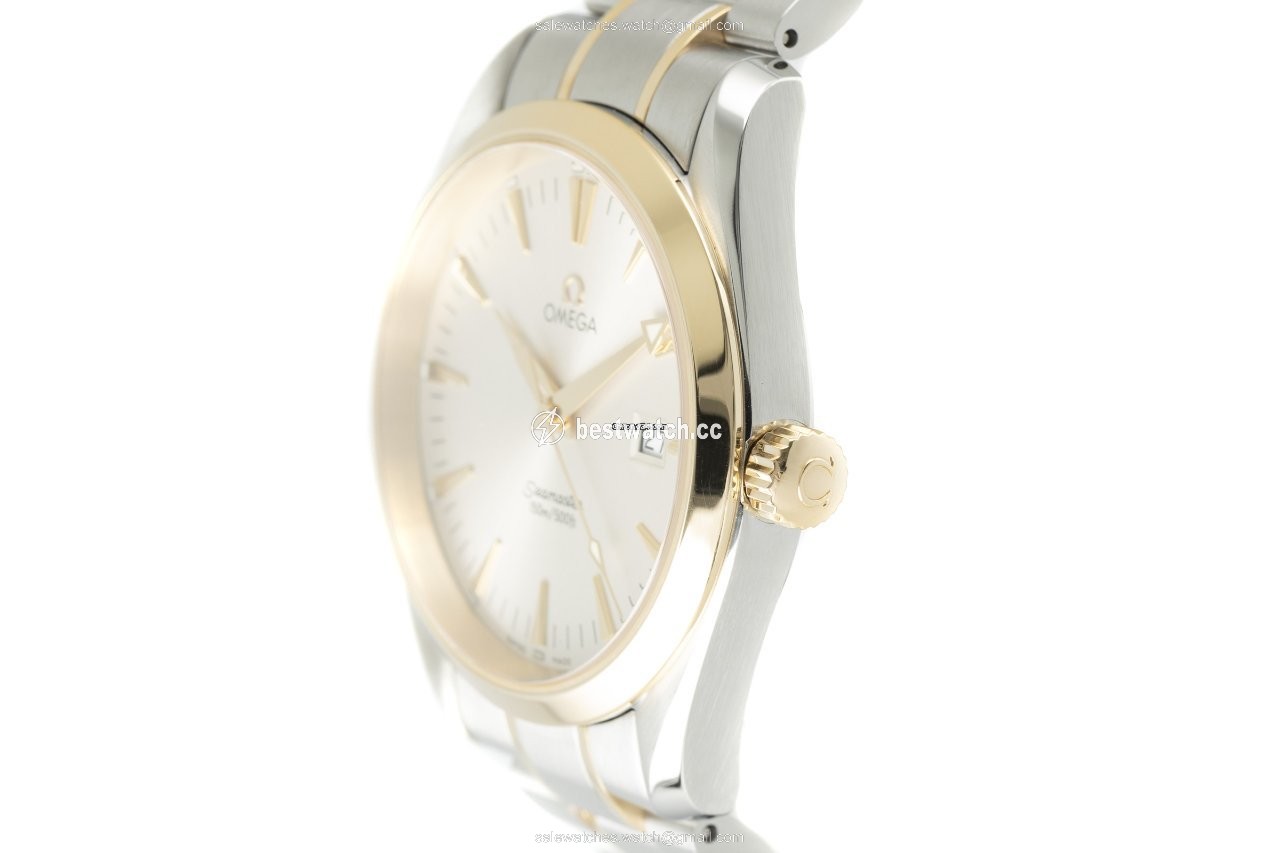 Omega Seamaster Aqua Terra Mens watch Unisex Quartz Gold Steel 2317.30.00 3