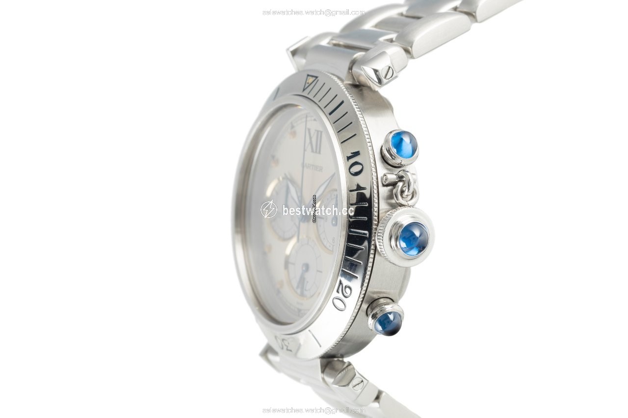 IMG_9086 Cartier Pasha Mens watch Unisex Quartz Steel 4030 3