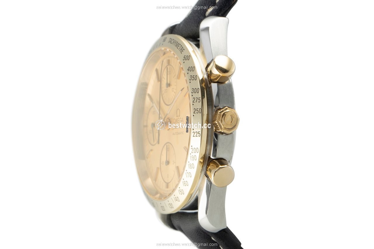 Omega Speedmaster Date Mens watch Unisex Automatic Gold Steel 3311.10.00 3