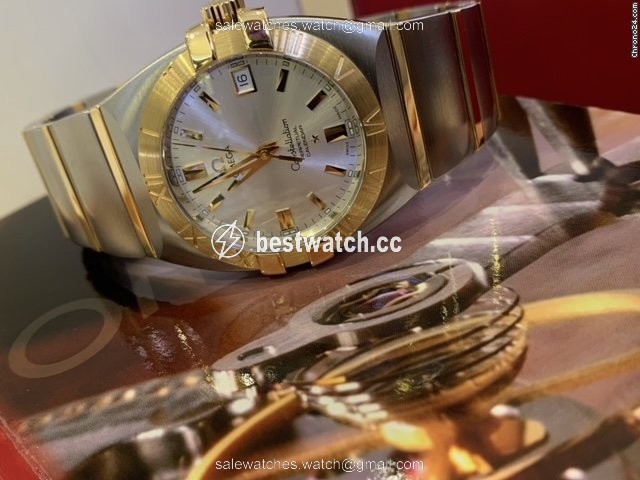 Omega Constellation Double Eagle Gold Steel 12113000 3