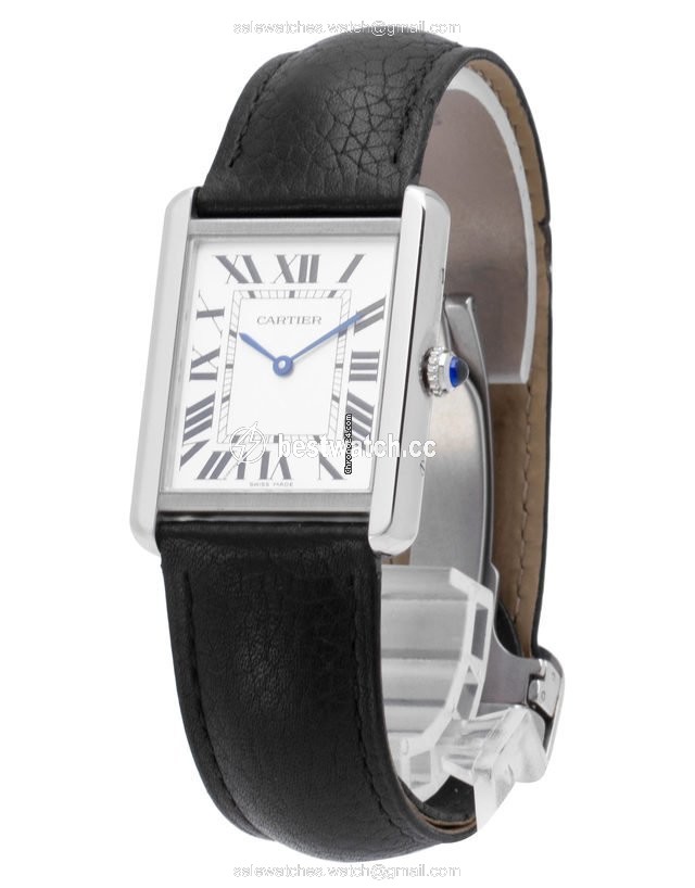 IMG_9086 Cartier Tank Solo Mens watch Unisex Quartz Steel W5200003 3169 3
