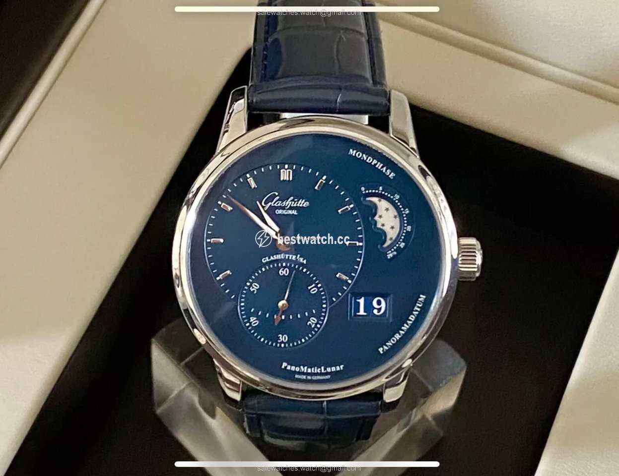 Glashutte Original PanoMaticLunar Mens watch Unisex Automatic Steel 1-90-02-46-32-30 3
