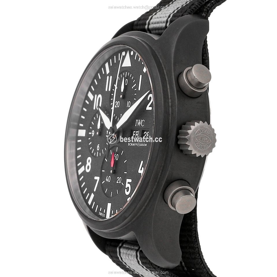 IMG_9086 IWC Pilot Chronograph Top Gun Mens watch Unisex Automatic Ceramic IW3891-01 3