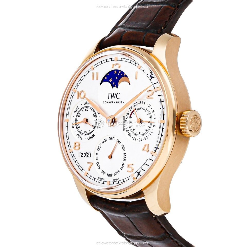 IWC Portuguese Perpetual Calendar Mens watch Unisex Automatic Rose gold IW5033-02 3