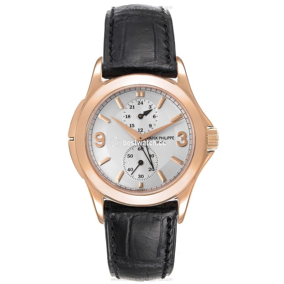 IMG_9086 Patek Philippe Travel Time Mens watch Unisex Manual winding Rose gold 5134R 3
