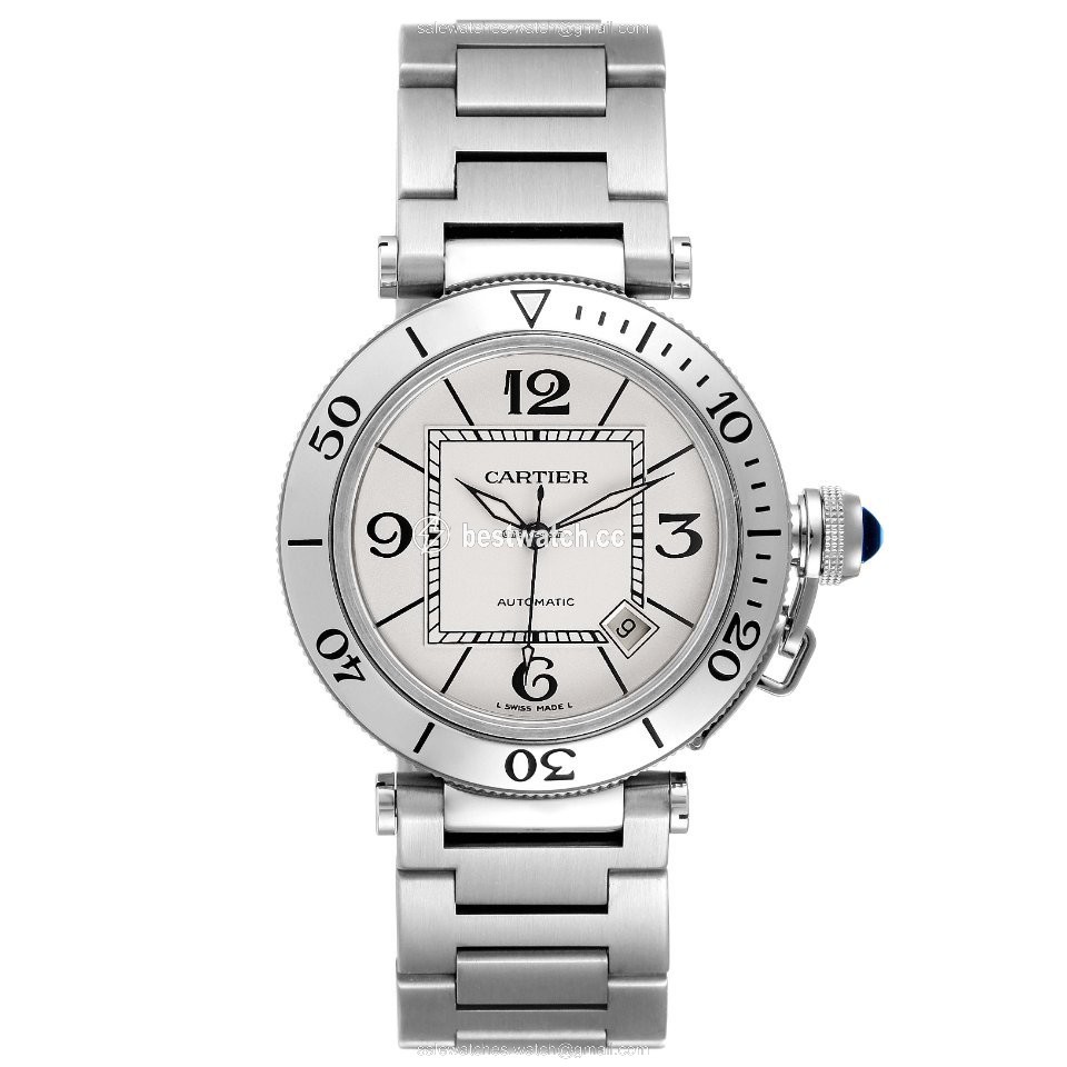 IMG_9086 Cartier Pasha Seatimer Mens watch Unisex Automatic Steel W31080M7 3