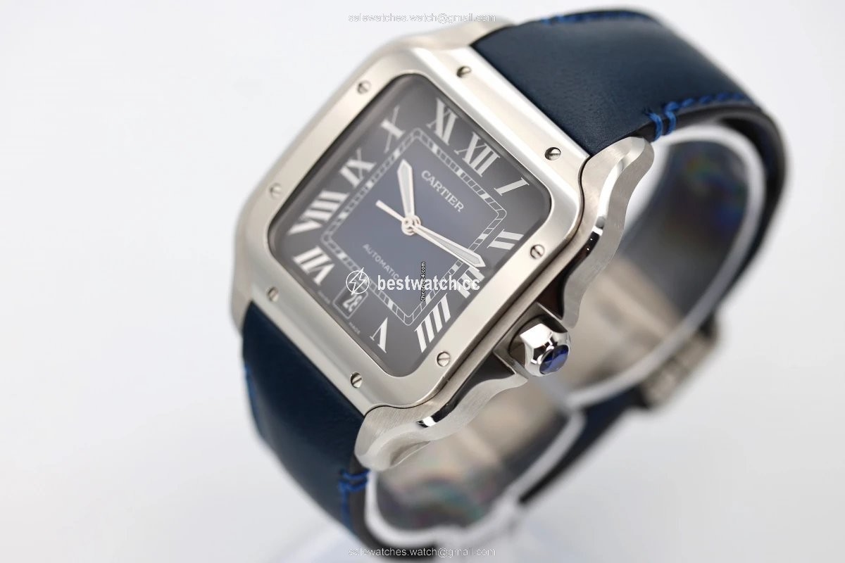 IMG_9086 Cartier Santos Mens watch Unisex Automatic Steel 4072 3