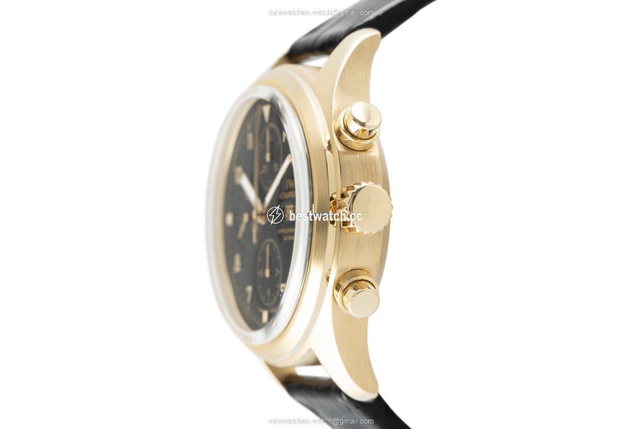 IMG_9086 IWC Pilot Double Chronograph Mens watch Unisex Automatic Yellow gold 3711 3