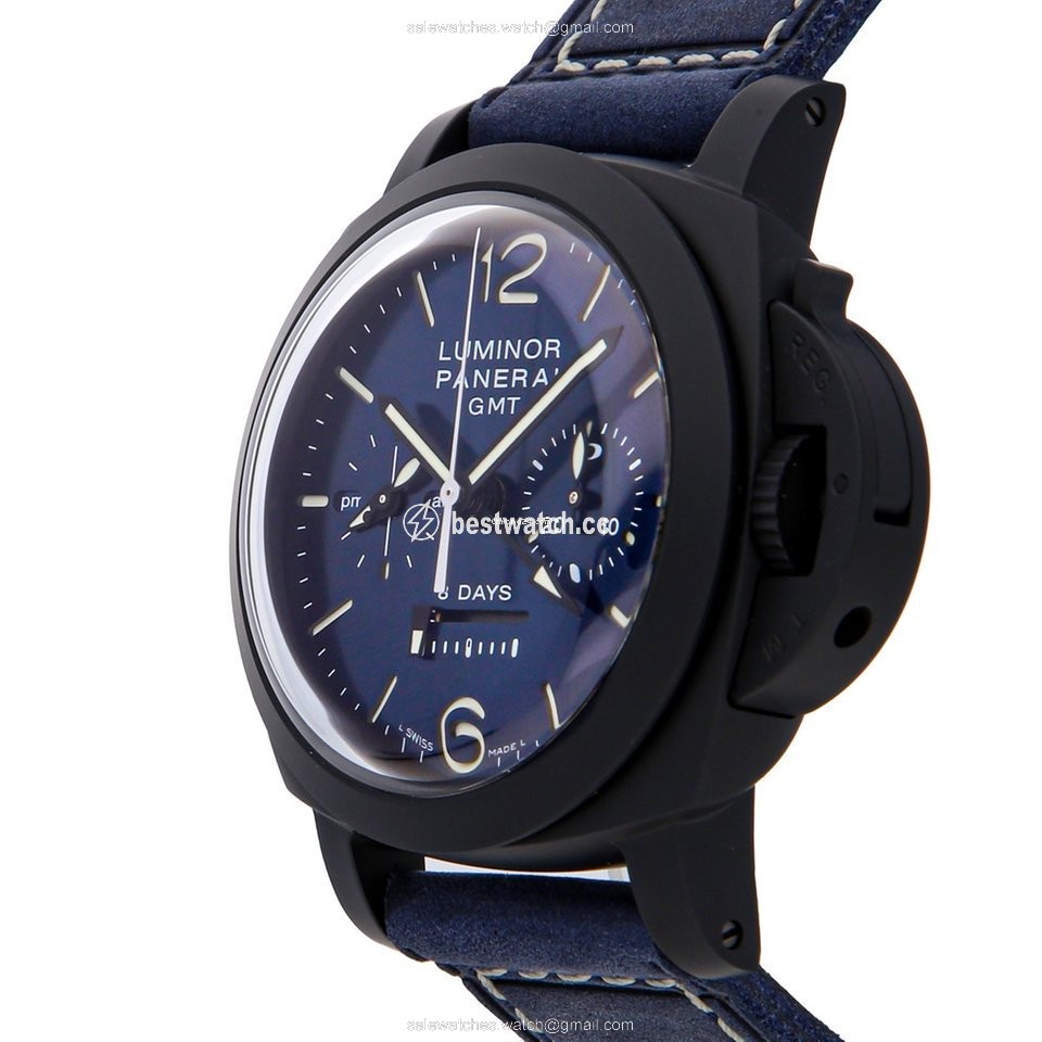 IMG_9086 Panerai Luminor 1950 8 Days Chrono Monopulsante GMT Mens watch Unisex Automatic Ceramic PAM01135 3