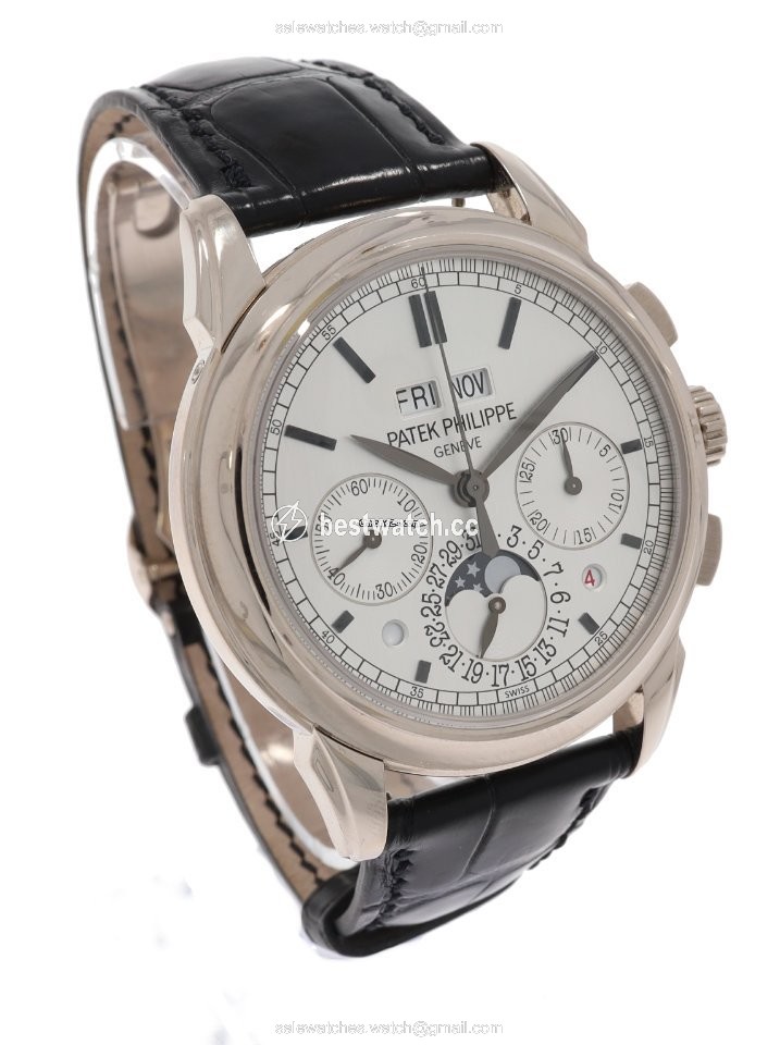 Patek Philippe Perpetual Calendar Chronograph Mens watch Unisex Manual winding White gold 5270G-001 3