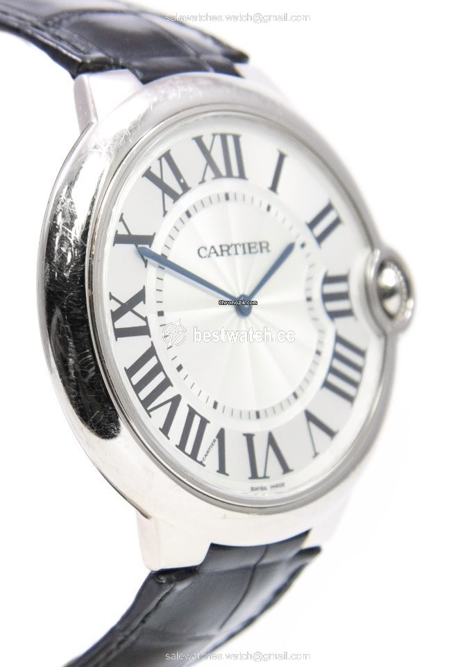 IMG_9086 Cartier Ballon Bleu 44mm Mens watch Unisex Manual winding White gold W6920055 3