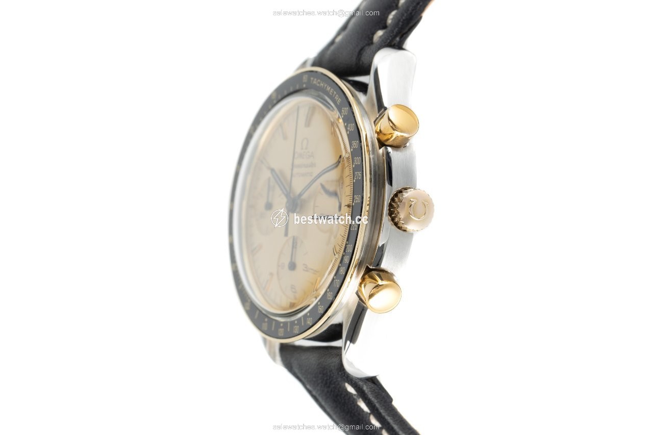 IMG_9086 Omega Speedmaster Reduced Mens watch Unisex Automatic Gold Steel 175.0032 3