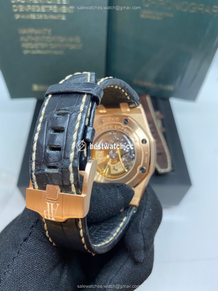 IMG_9086 Audemars Piguet Royal Oak Offshore Chronograph Mens watch Unisex Automatic Rose gold 26470OR.OO.A002CR.01 3