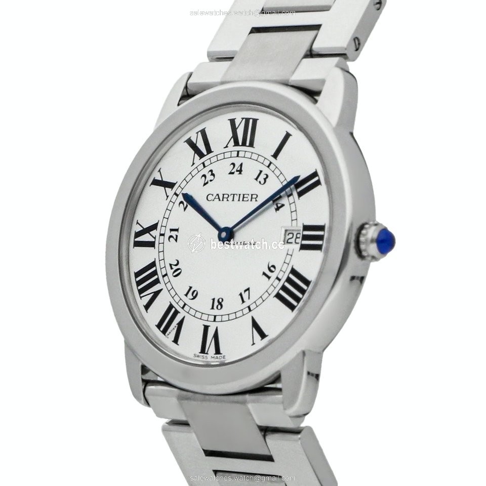 IMG_9086 Cartier Ronde Solo de Cartier Mens watch Unisex Quartz Silver W6701005 3