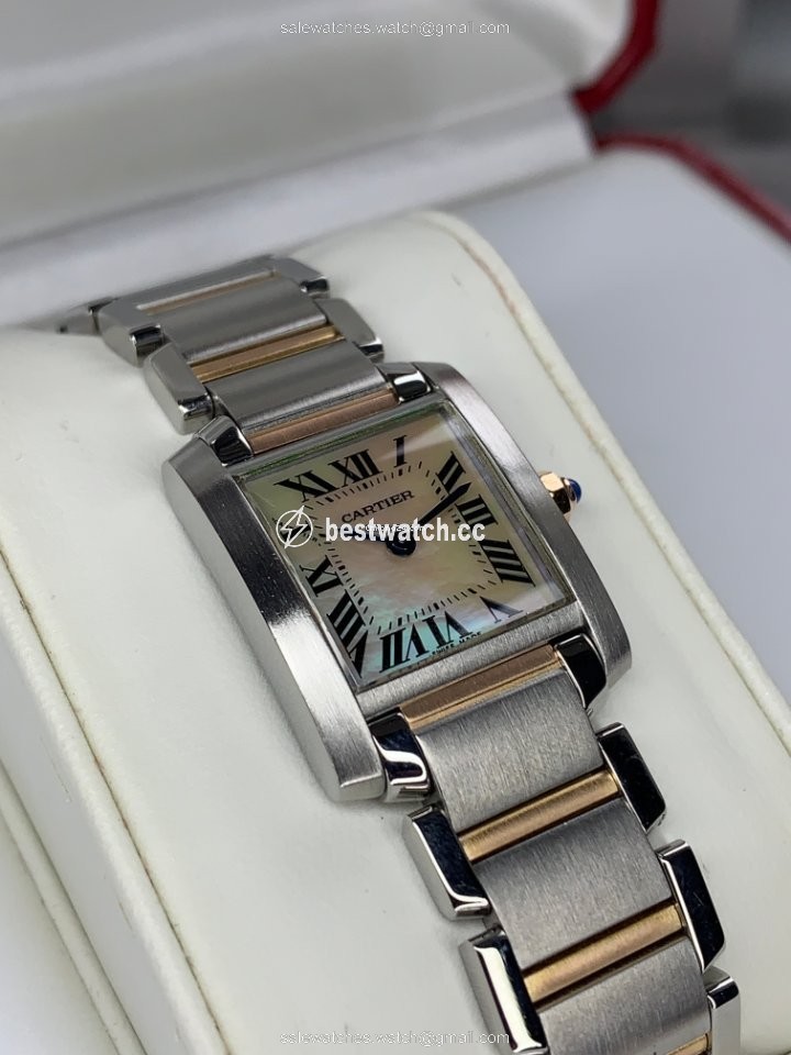 IMG_9086 Cartier Tank Francaise Womens watch Quartz Steel W51027Q4 3
